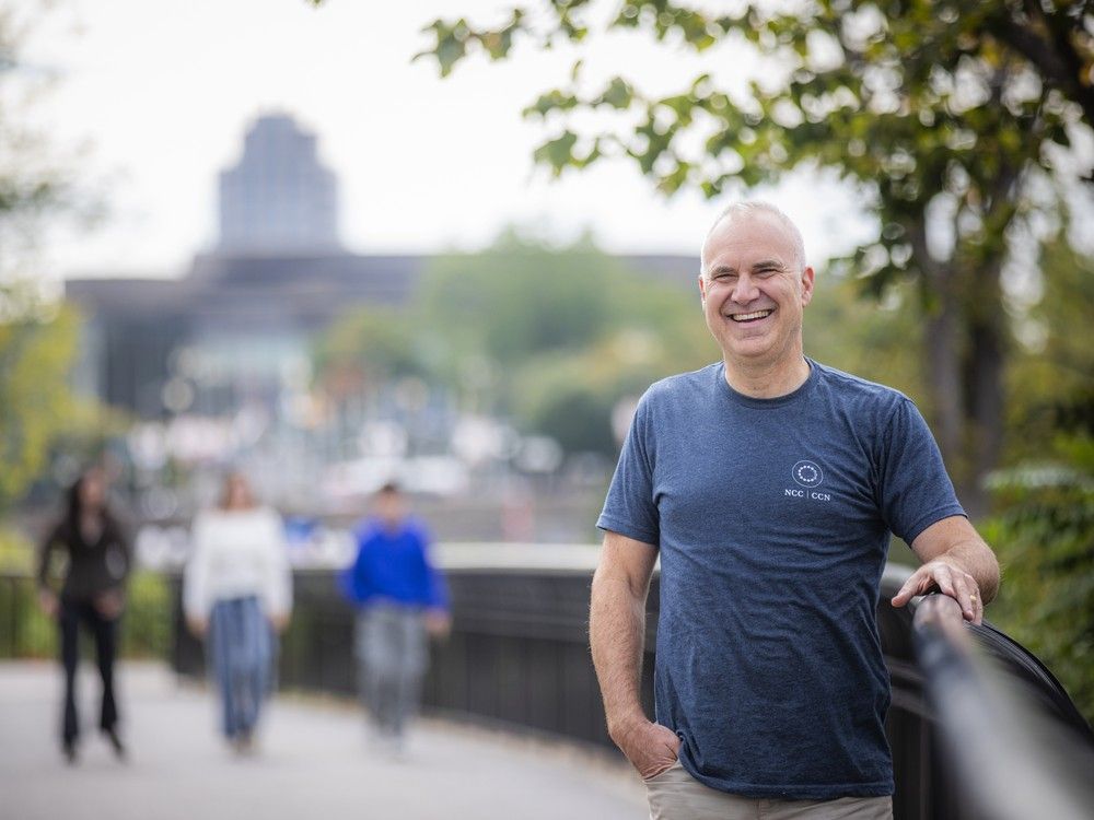  Tobi Nussbaum, CEO of the National Capital Commission, at Major’s Hill Park on Saturday.