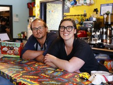 Matthew Atton and Ashley Atton at Bamm's Snack Shack.