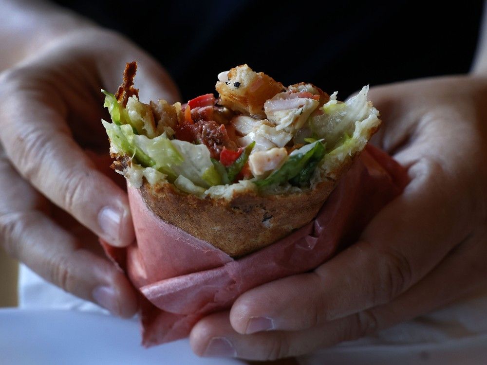  Chicken Tikka Wrap, an iconic dish served for decades at Shafali Bazaar and Shafali in Ottawa.