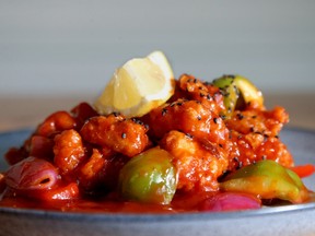 Sweet and sour deep-fried basa fish