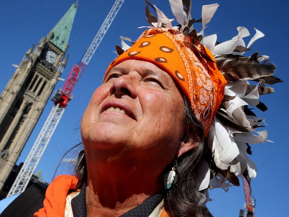  Tom Dearhouse from Kahnawake took in the importance of the gathering on Parliament Hill — his first visit to the capital for the National Day for Truth and Reconciliation.