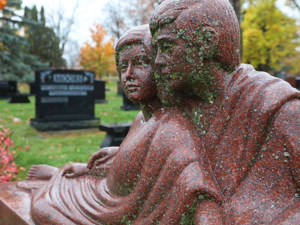 One of the most beautiful gravestones in Ottawa has been ready for one couple for 15 years. Neither of them has died yet.
