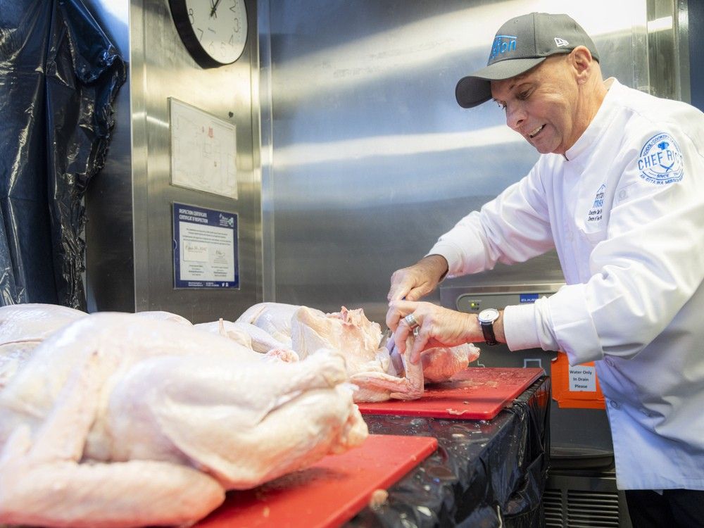  Executive chef Ric Watson, the Ottawa Mission’s director of food services and founder of its acclaimed Food Services Training Program, will begin working, along with more than 100 volunteers, at 4 a.m. Monday ahead of meal service.