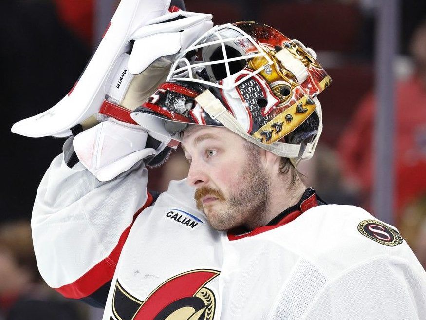 The Ottawa Senators said in a short statement that Linus Ullmark is "taking a leave of absence from the team for personal reasons."