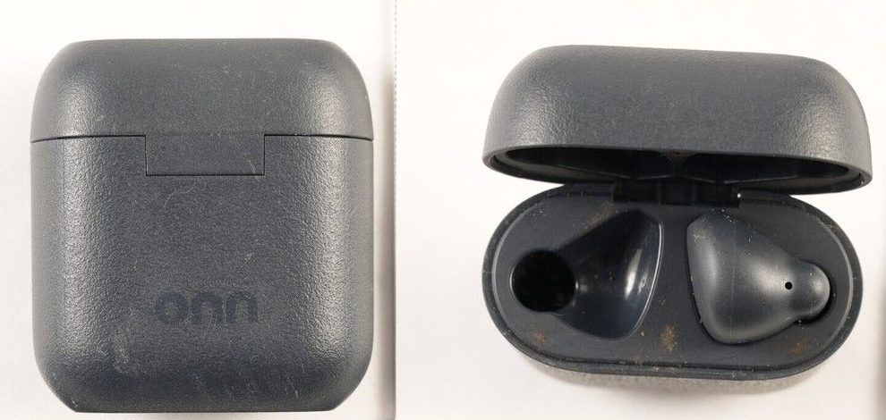 A combination photo from the Ottawa Police Service showing a lost earbud and earbud case. Police are hoping to speak with the owner in connection with the stabbing death of Justin James Weir, 55, on Oct. 2, 2025.  A combination photo from the Ottawa Police Service showing a lost earbud and earbud case. Police are hoping to speak with the owner in connection with the stabbing death of Justin James Weir, 55, on Oct. 2, 2025.