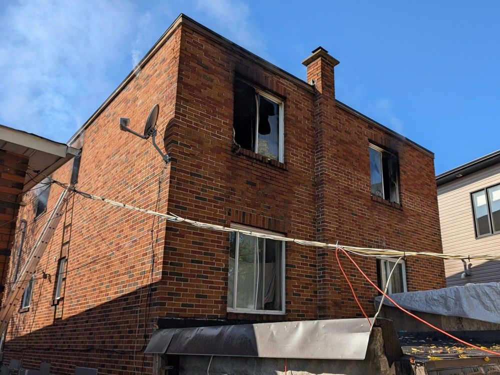  Ottawa firefighters battled a blaze on Granville Street on Sunday, Oct. 12, 2025.