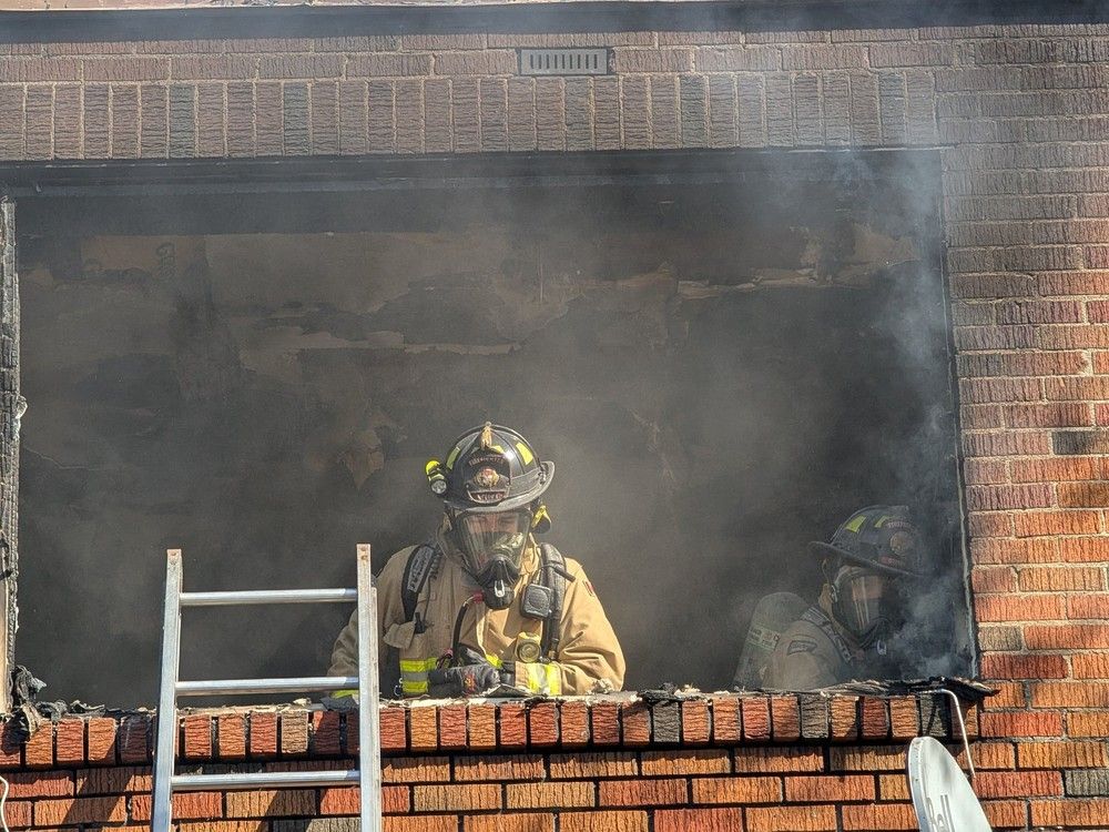  Ottawa firefighters battled a blaze on Granville Street on Sunday, Oct. 12, 2025.
