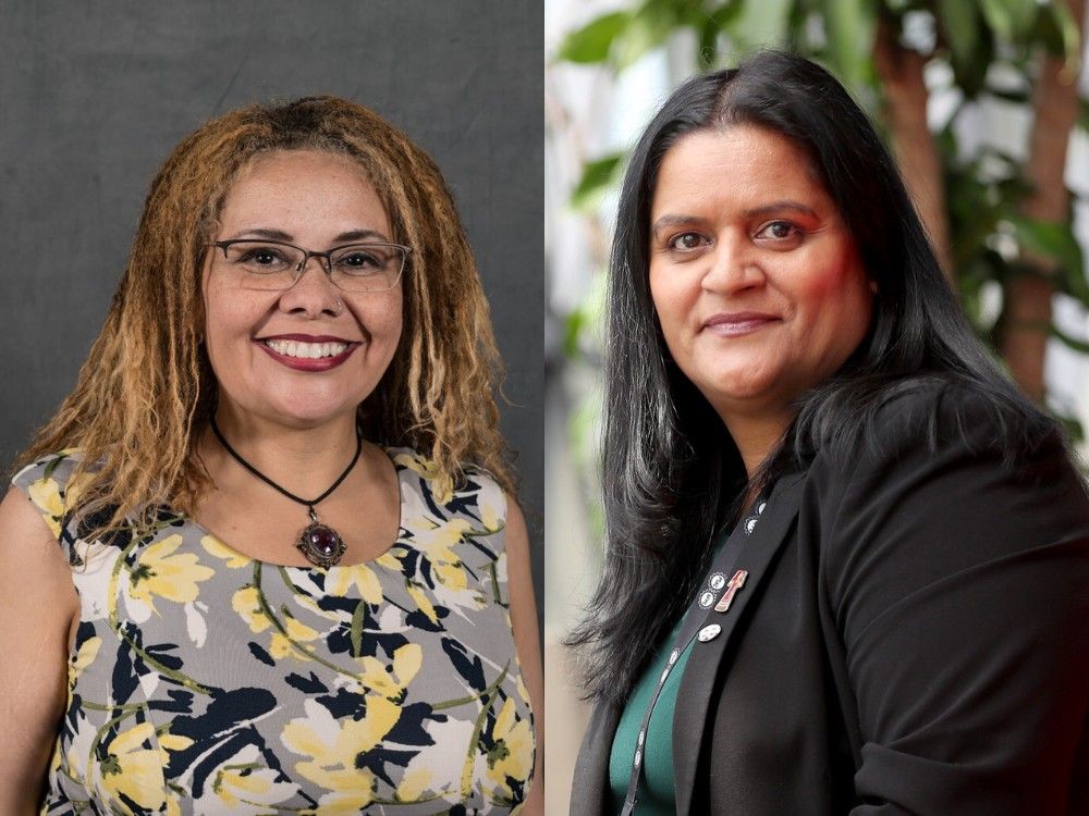 Union National Employees president Alisha Kang (left) with PSAC president Sharon DeSousa. Union National Employees president Alisha Kang (left) with PSAC president Sharon DeSousa.