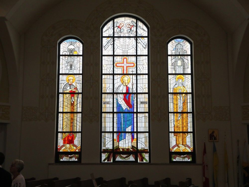 The St. John the Baptist Ukrainian Catholic Shrine is hoping to raise money to repair art that’s been damaged by a leaky roof. The St. John the Baptist Ukrainian Catholic Shrine is hoping to raise money to repair art that’s been damaged by a leaky roof.