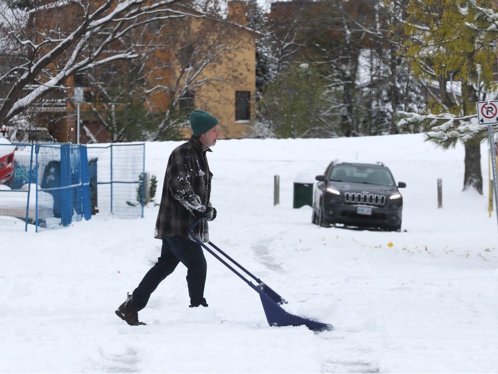  Snow clearing effort on Bradford Street.
