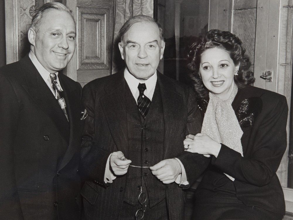 American comedian Jack Benny and his wife Mary Livingstone with King at the Chateau Lâurier Hotel in the 1940s. The way the hotel threw people of different walks of life together in those years arguably helped Canada succeed in the Second World War. CREDIT: CHATEAU LAURIER HOTEL ARCHIVES. American comedian Jack Benny and his wife Mary Livingstone with King at the Chateau Lâurier Hotel in the 1940s. The way the hotel threw people of different walks of life together in those years arguably helped Canada succeed in the Second World War. CREDIT: CHATEAU LAURIER HOTEL ARCHIVES.