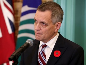 Ottawa Mayor Mark Sutcliffe is seen during a city hall news conference Tuesday