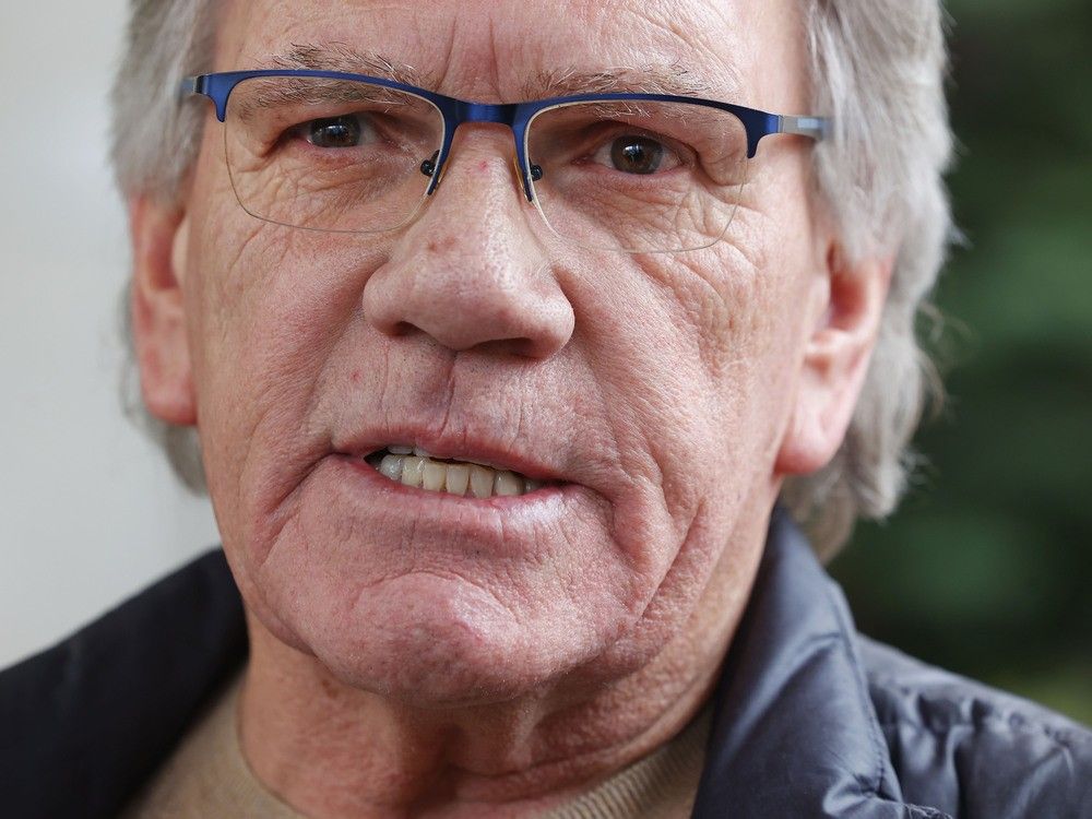 Sean McKenny, president of the Ottawa and District Labour Council, speaks to the media outside the courthouse. Sean McKenny, president of the Ottawa and District Labour Council, speaks to the media outside the courthouse.