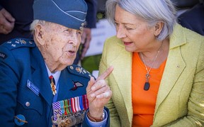Honourary Lt.-Gen. Richard Rohmer, Gov. Gen. Mary Simon, 73rd Canadian Tulip Festival