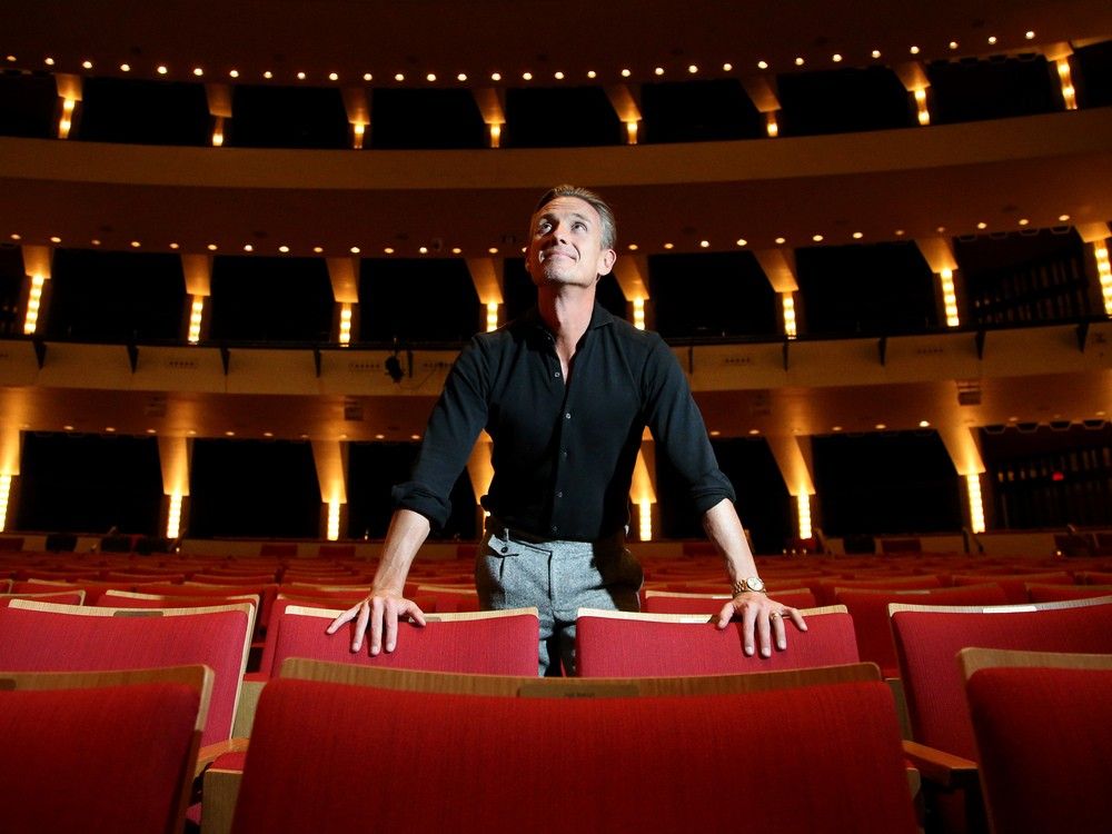 Outgoing NAC Orchestra musical director Alexander Shelley looks around Southam Hall — a place called home for the last 10 years. Shelley announced he will step down from his position as music director for the NACO in July 2026.