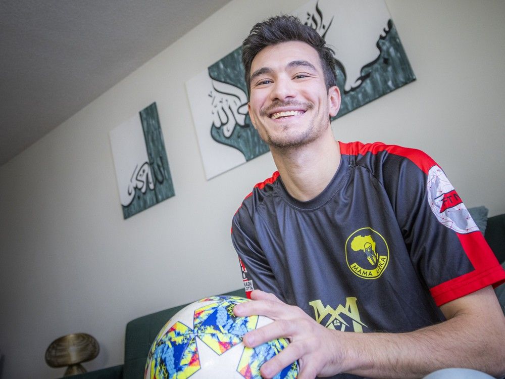 Jaafar Khalil of Mama Africa FC at his Ottawa home. Jaafar Khalil of Mama Africa FC at his Ottawa home.