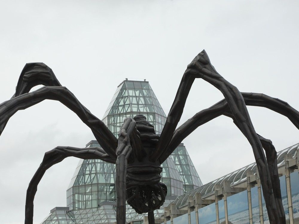 A file photo shows the giant sculpture titled Maman in front of the National Gallery of Canada. A file photo shows the giant sculpture titled Maman in front of the National Gallery of Canada.