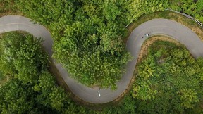 OTTAWA - Aug 19, 2025 -- Morning jog along side the Rideau River.