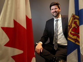 Minister of Justice and Attorney General of Canada, Sean Fraser in his Wellington Street office.