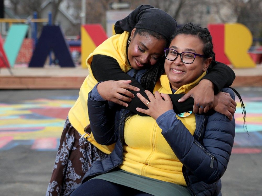 NOV. 20, 2025 -- Professor Menna Agha (right) and her PhD student Sally El Sayed, both worked on the hub. The Vanier Hub, on Marier Avenue in Vanier.