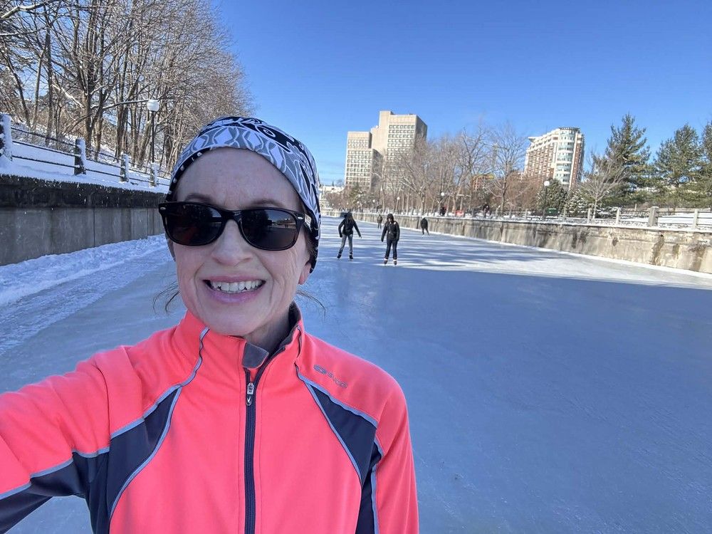  Deirdre Hendrick has been running on the Rideau Canal Skateway for about 30 years, and says she likens the experience to a beach run on a sunny day.