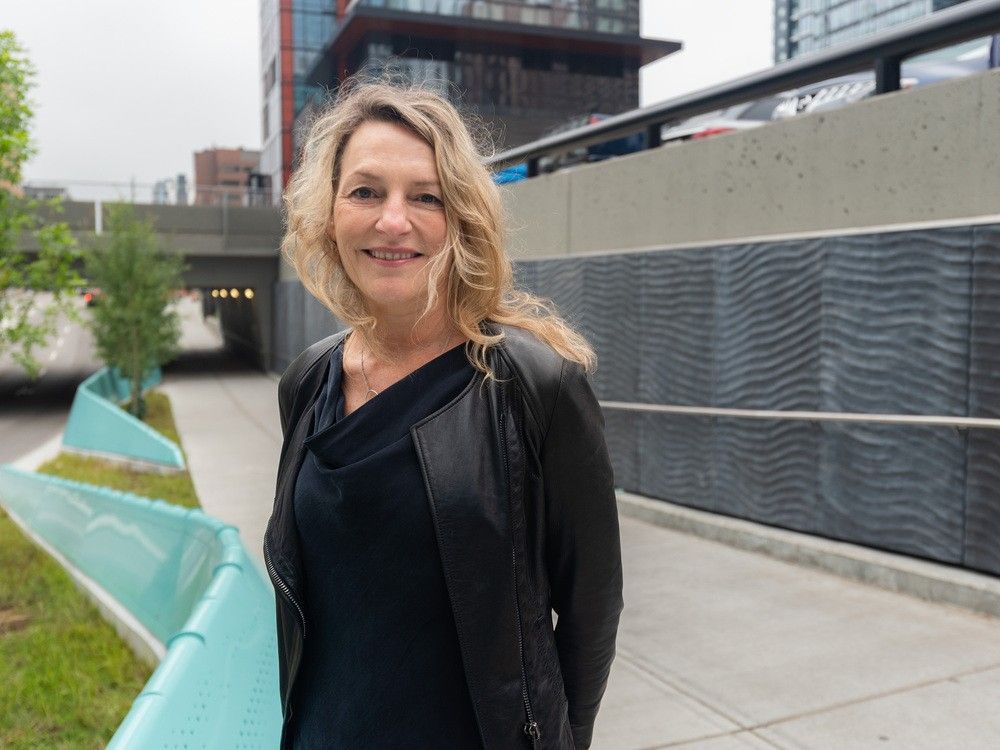 Artist Jill Anholt poses for a portrait in downtown Calgary in a file photo.