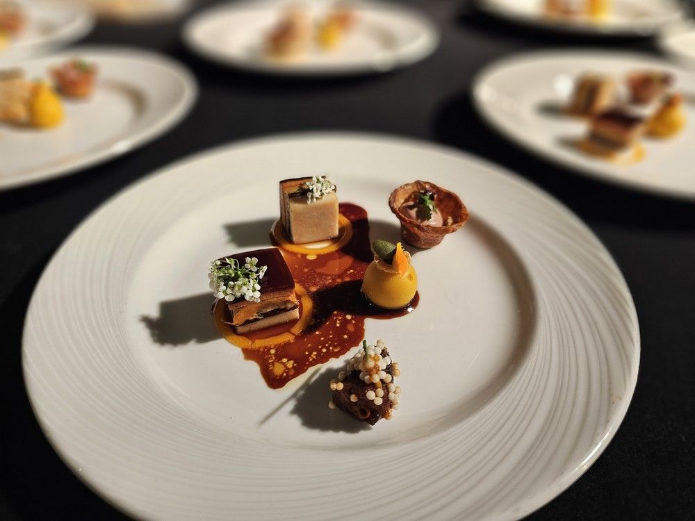  The Vancouver entry for this year&rsquo;s Canadian Culinary Championship: Wingtat Canada chicken &lsquo;poulet press&eacute;&rsquo;, Gochujang gastric glazed chicken heart, Crispy chicken skin &lsquo;tartlet&rsquo; with chicken liver mousse, Butternut squash globe and Chicken jus with chicken fat infused with garlic & thyme.