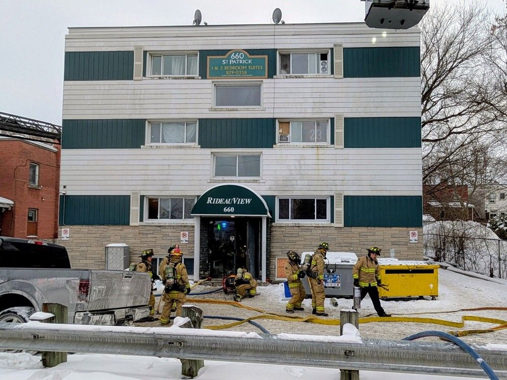 Ottawa Fire Services crews were called to a building in the 600 block of St. Patrick Street on Sunday, Jan. 4, 2026. Ottawa Fire Services crews were called to a building in the 600 block of St. Patrick Street on Sunday, Jan. 4, 2026.