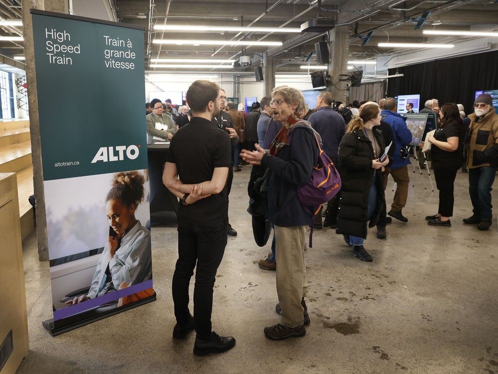  Hundreds attended the first of a two-day public consultation session on high speed rail at Bayview Yards on Wednesday.
