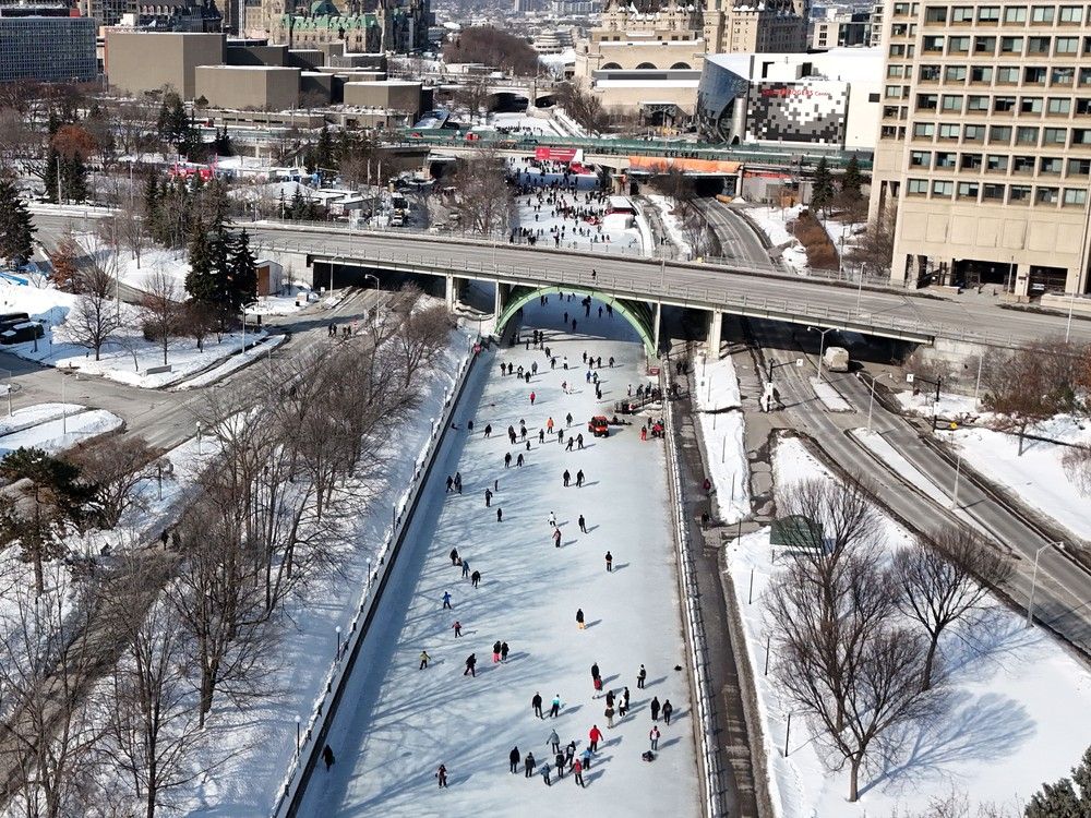 People skating on the Rideau Canal during the last day of Winterlude on Monday. People skating on the Rideau Canal during the last day of Winterlude on Monday.