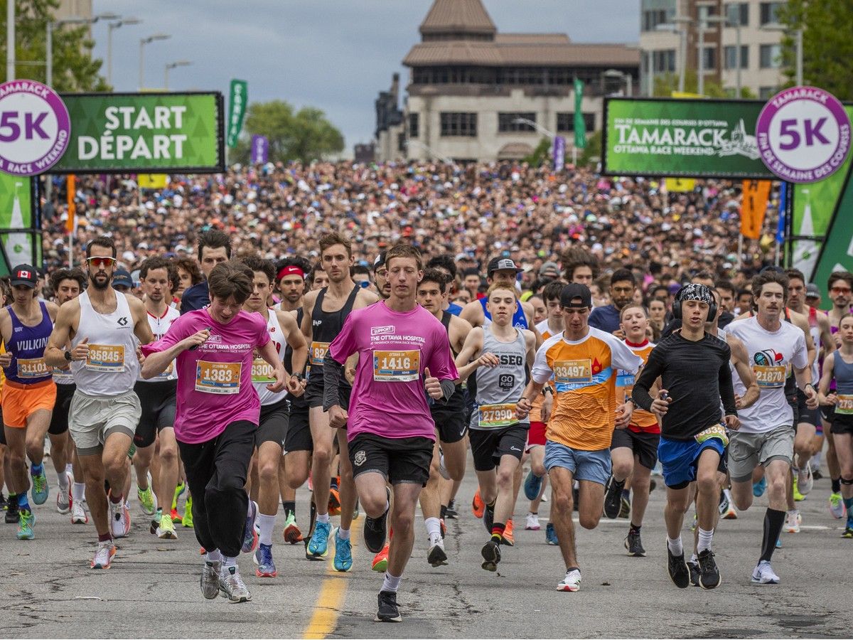  More than 8,400 runners filled downtown streets for the 2025 Ottawa 5K race, part of Tamarack Ottawa Race Weekend.