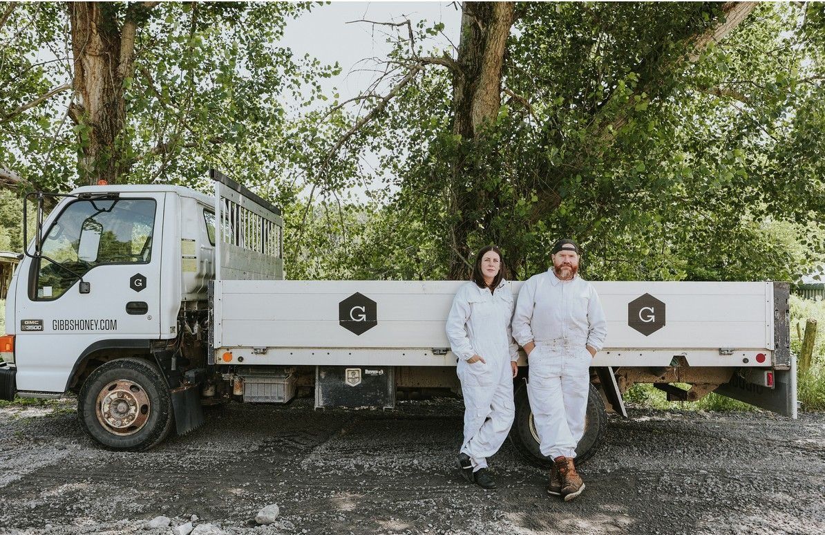Vankleek Hill beekeepers Russell Gibbs and Andrea Glenn run Gibbs Honey, a third-generation family business at Vankleek Hill. Vankleek Hill beekeepers Russell Gibbs and Andrea Glenn run Gibbs Honey, a third-generation family business at Vankleek Hill.
