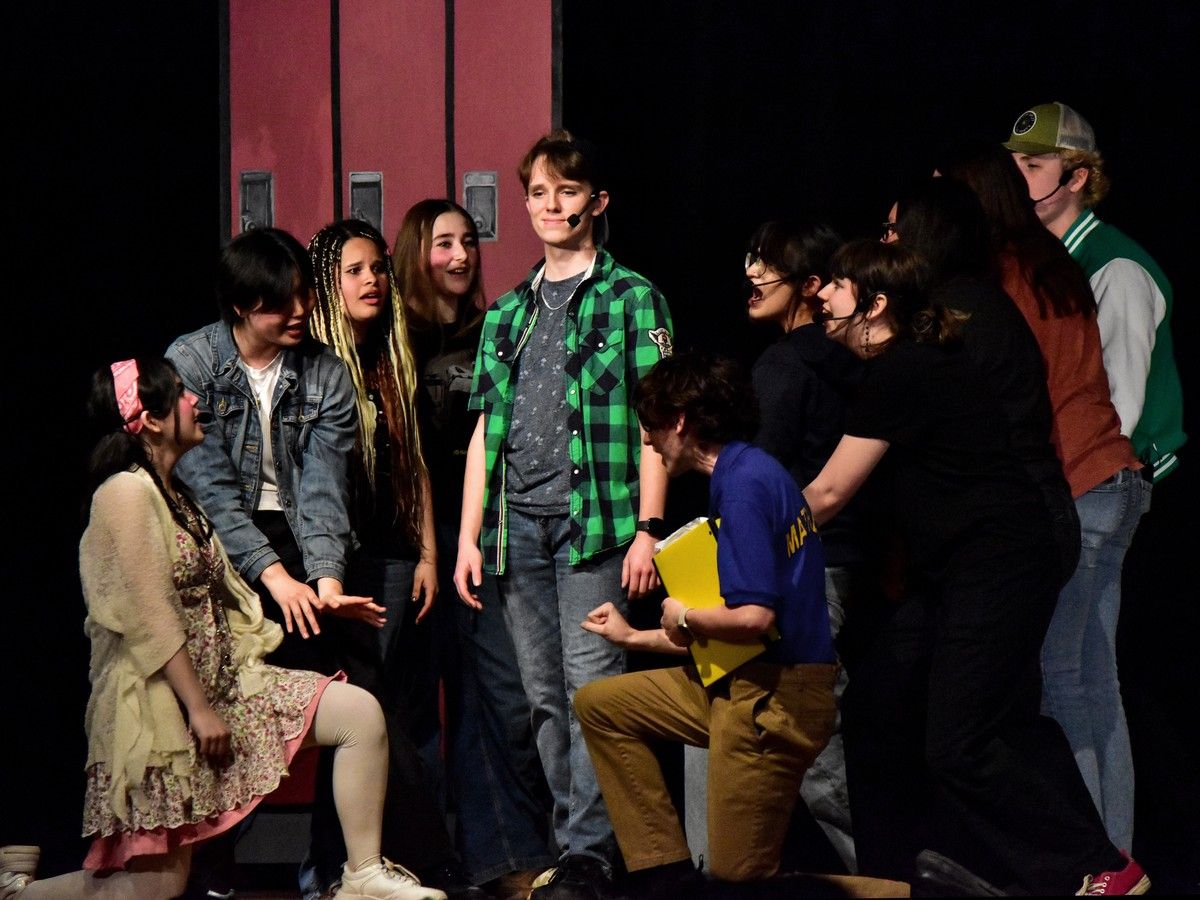Adam played by Cameron Downey (M), and the cast of Freaky Friday,