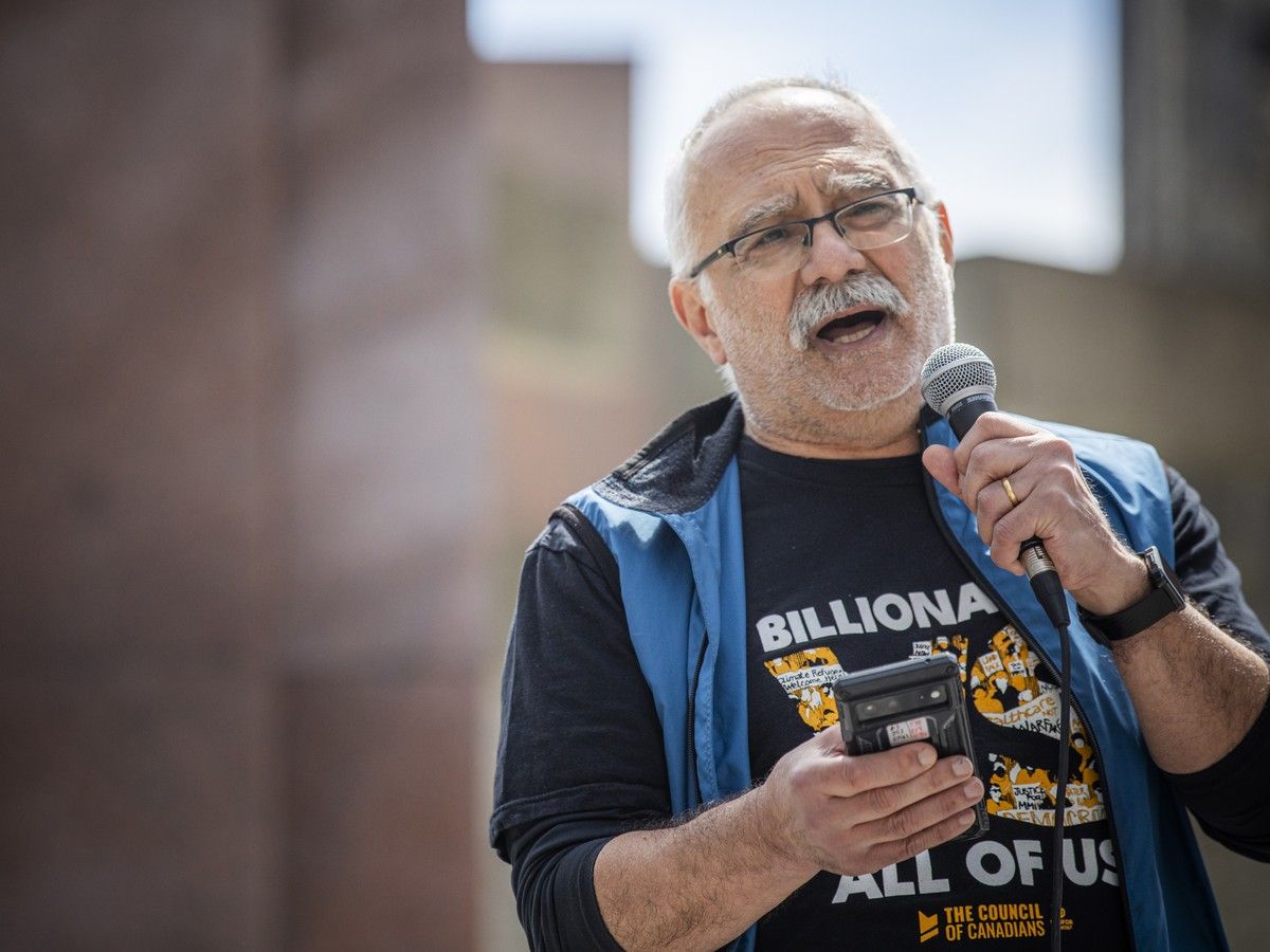 Protest against cuts to Ontario's health-care and education systems under Premier Doug Ford