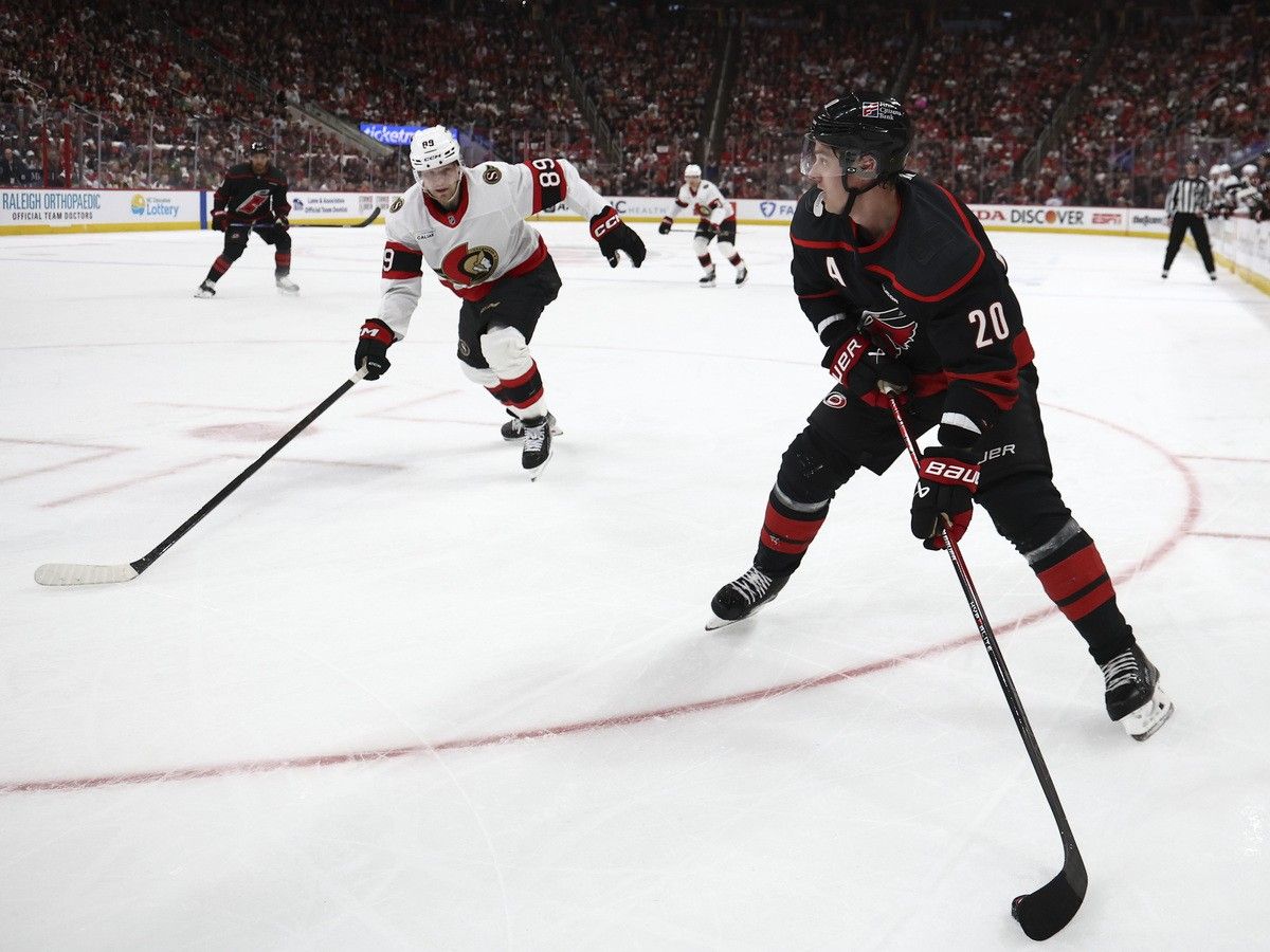 Ottawa Senators Carolina Hurricanes Game 1 NHL playoffs