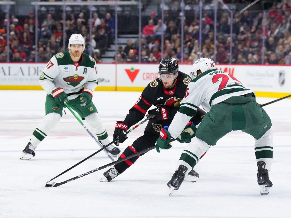 Senators' Drake Batherson scores lone goal in deflating loss to Wild