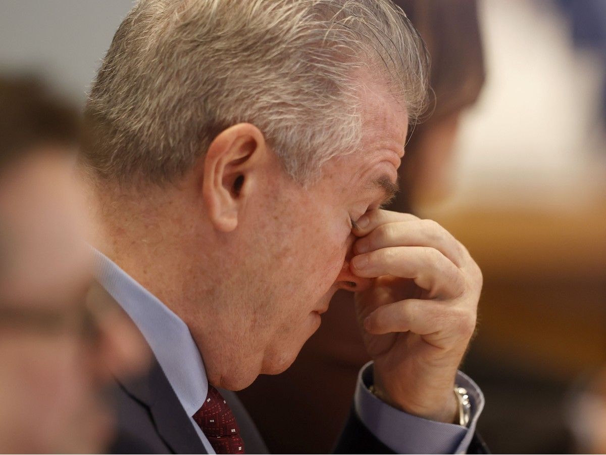 The new head of OC Transpo Rick Leary during a transit meeting at Ottawa City Hall Thursday.