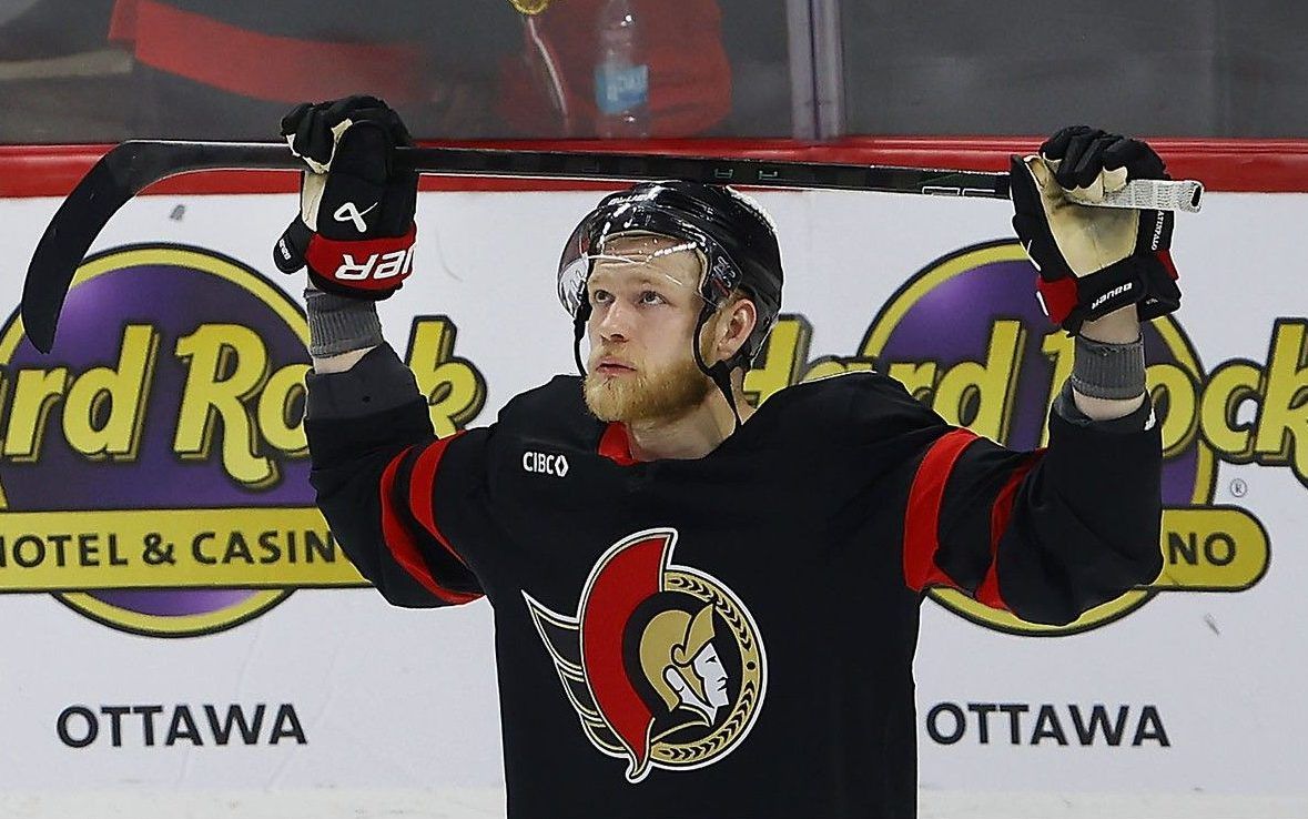 Nikolas Matinpalo is seen after the Game 4 loss.