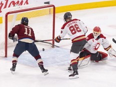 Abby Roque of the Montreal Victoire scores in overtime