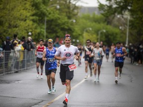 Brendan White finished the half marathon in 1:22:51.