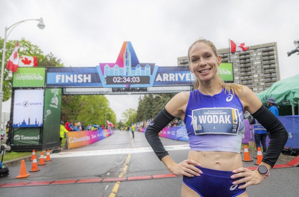  Natasha Wodak finished the Tamarack Homes Ottawa International Marathon in 2:33:15 Sunday morning.