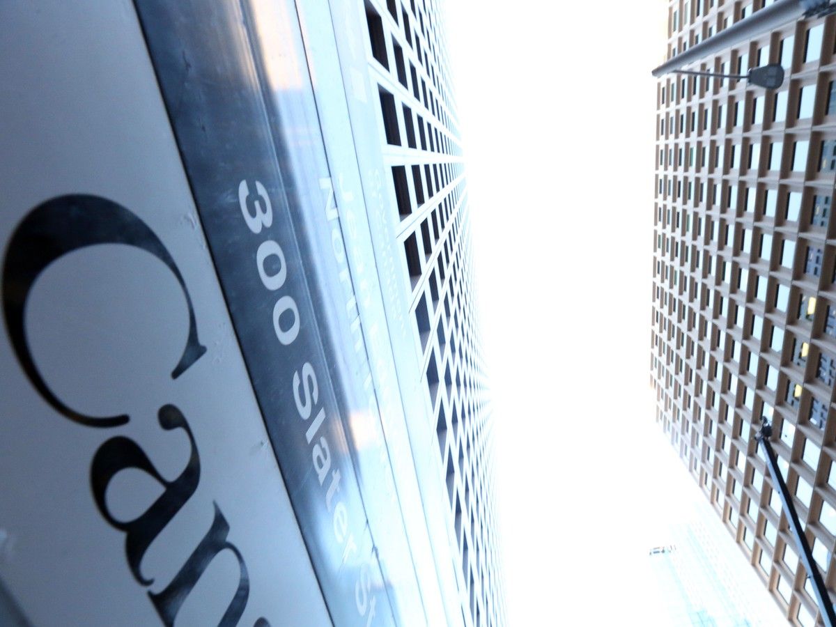 IRCC released 10.5 floors at the federal office building at 300 Slater Street, pictured here. IRCC released 10.5 floors at the federal office building at 300 Slater Street, pictured here.
