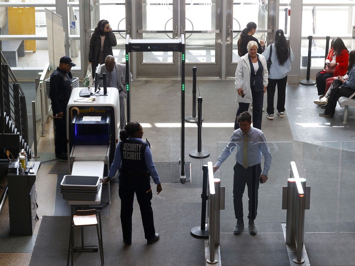  Enhanced security measures requiring visitors to pass through metal detectors were installed at Ottawa City Hall in May 2025.
