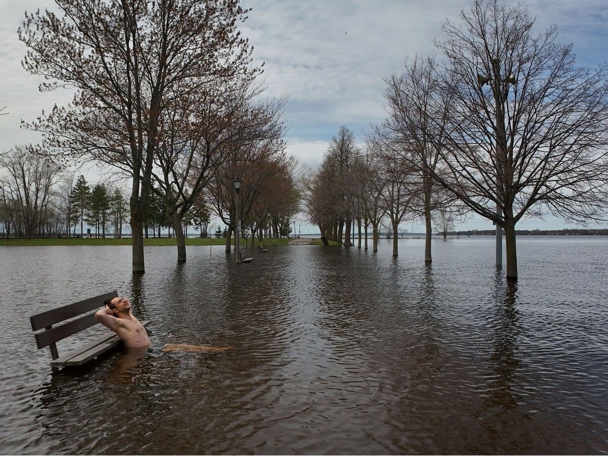 Ottawa ice dippers make the most of Britannia Beach flooding