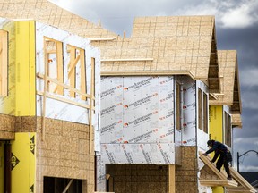 A file photo shows homes being built in Stittsville.