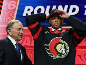 Jaxon Cover is drafted by the Ottawa Senators