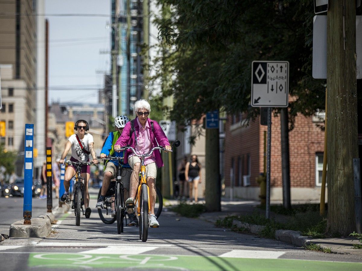 Cyclists are seen on O’Connor Street in a file photo. Cyclists are seen on O’Connor Street in a file photo.