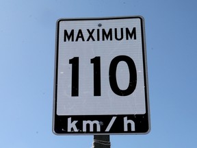 More of highways 416 and 417 will have their speed limits raised to 110 km/h.