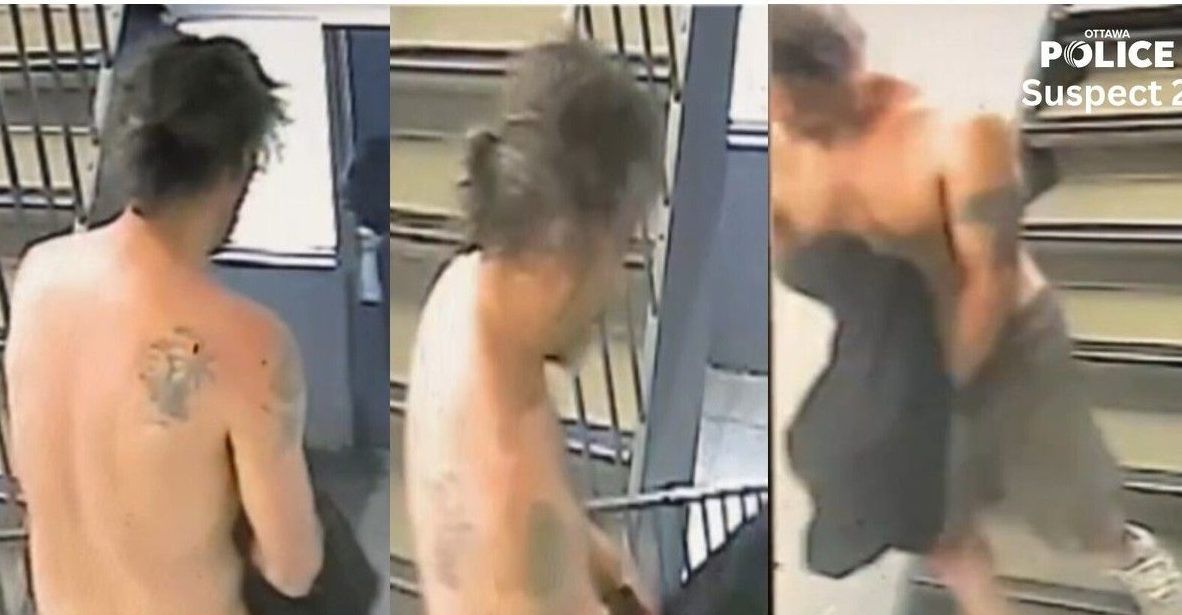 A photo from the Ottawa Police Service (OPS) of one of the two men wanted as suspects in an assault with a weapon case that occurred on May 19 in the 3500 block of Downpatrick Road. A photo from the Ottawa Police Service (OPS) of one of the two men wanted as suspects in an assault with a weapon case that occurred on May 19 in the 3500 block of Downpatrick Road.