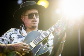 Aspects, a guitarist known for blending blues, soul, hip-hop and jazz, performs during Ottawa Bluesfest at LeBreton Flats on Saturday, July 11, 2026.